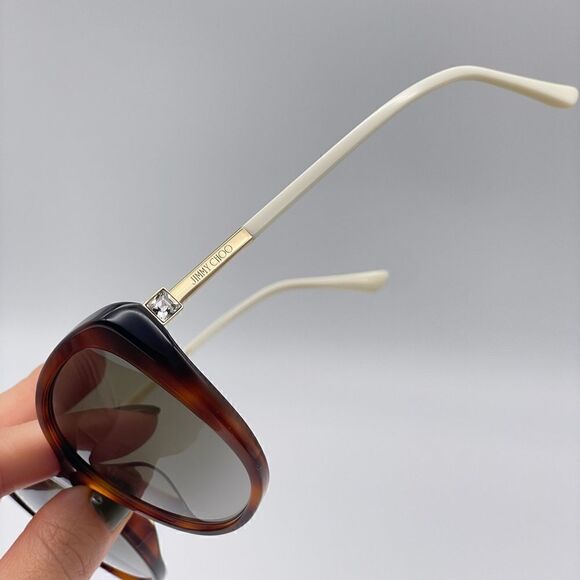 JIMMY CHOO Sunglasses ALY/F/S 086 Havana Cat Eye Women NEW